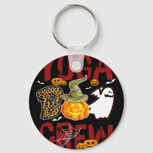 Yoga Boo Crew Halloween Yoga Instructor Costume Key Ring