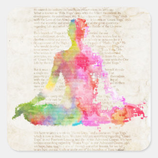 Yoga Book Square Sticker