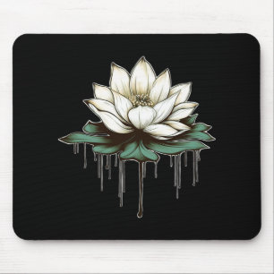 Yoga Botanical Lotus Spiritual  Mouse Pad