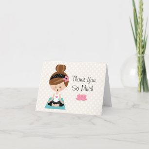 Yoga Bridal Shower Thank You Cards