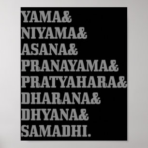 Yoga Buddhism Hinduism Sanskrit Buddha Yogi Spirit Poster