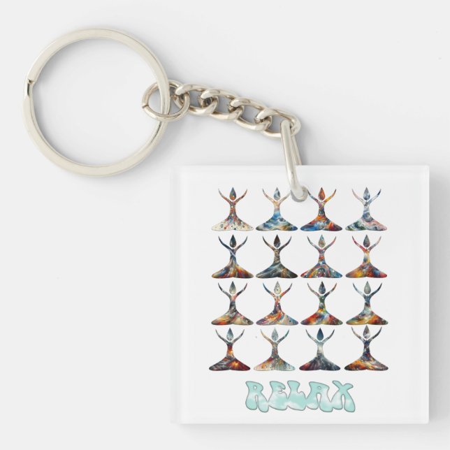 Yoga Buddies Key Ring (Front)