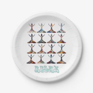 Yoga Buddies Paper Plate