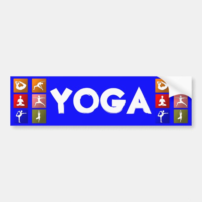 Yoga bumper sticker (Front)