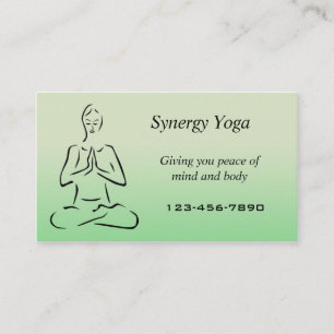 Yoga business card