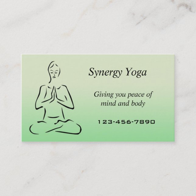 Yoga business card (Front)