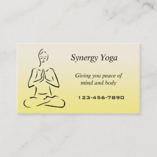 Yoga business card