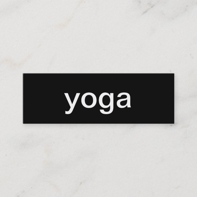 Yoga Business Card (Front)