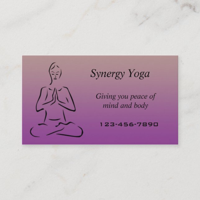 Yoga business card (Front)