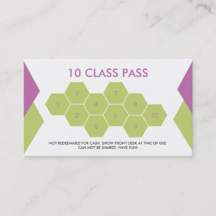 Yoga Business Card 10 Class Pass