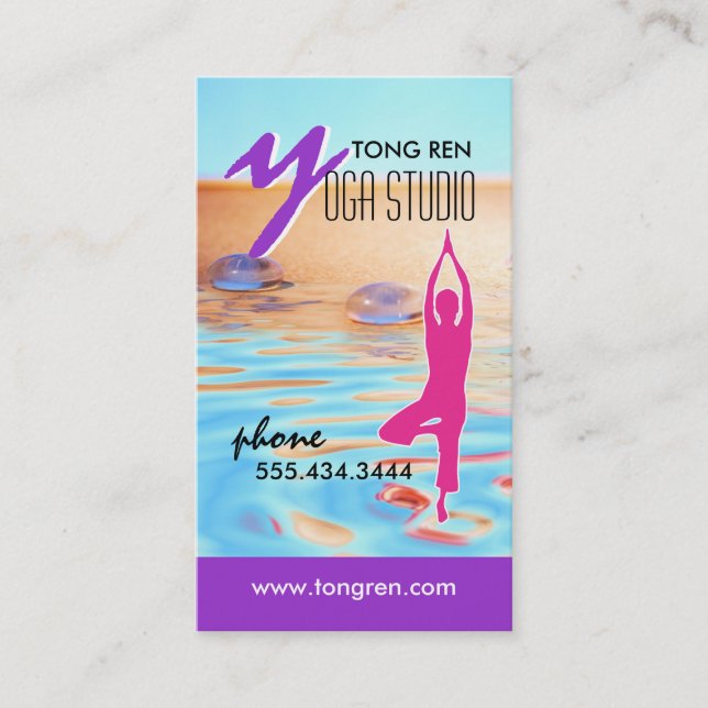 Yoga Business Card Template (Front)