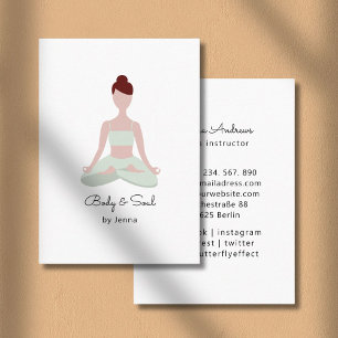  Yoga Business Card Visitenkarte