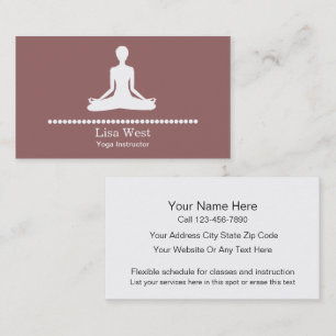 Yoga Business Cards