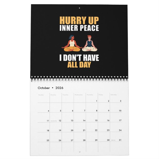 Yoga Calendar (Oct 2026)