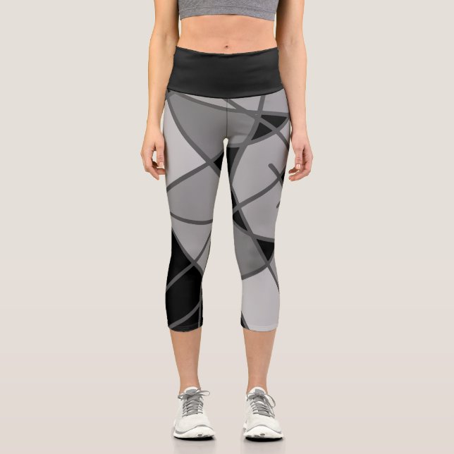 Yoga Capris Asymmetrical Design by Joya Eve  (Front)