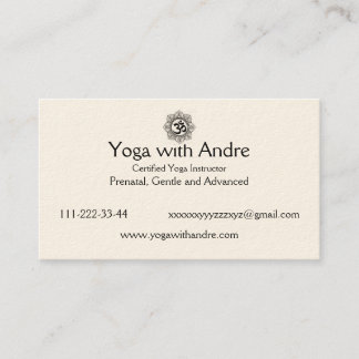 Yoga cards OM