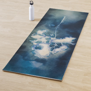 Yoga carpet printed blue A Spring Air Mat