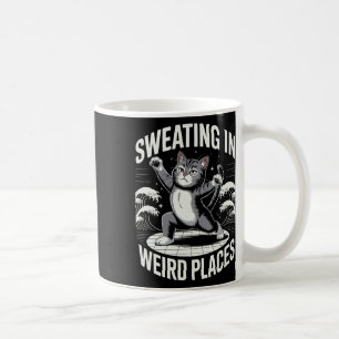 Yoga Cat Aerobics Kitten Sweating In Weird Places Coffee Mug