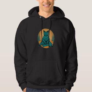 Yoga Cat Deep in Meditation and Relaxation Hoodie