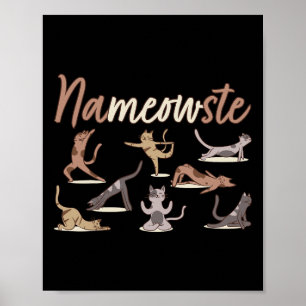 Yoga Cat Doing Yoga Kitten Owner - Yoga Poster