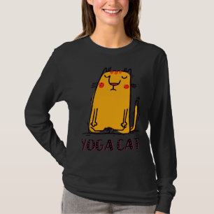 Yoga Cat Funny T-Shirt