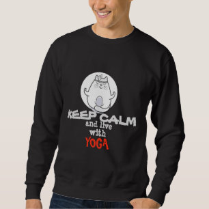 Yoga Cat  Keep Calm Collection Sweatshirt