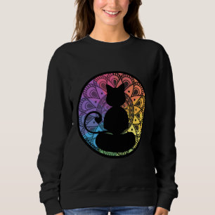 Yoga Cat Mandala Sweatshirt