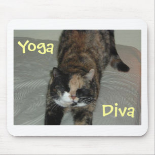 Yoga Cat Mouse Pad