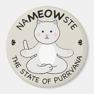 Yoga Cat - Namaste Magnet