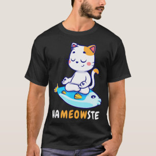 Yoga Cat Nameowste Meditation Zen Kitten Namaste F T-Shirt
