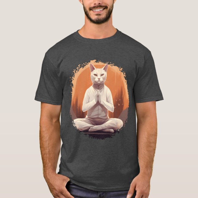 Yoga cat T-Shirt (Front)