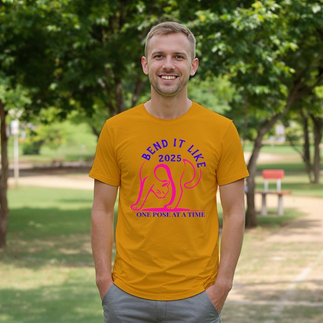 Yoga Cat T-shirt: Bend It Like 2025 funny design  T-Shirt (Creator Uploaded)