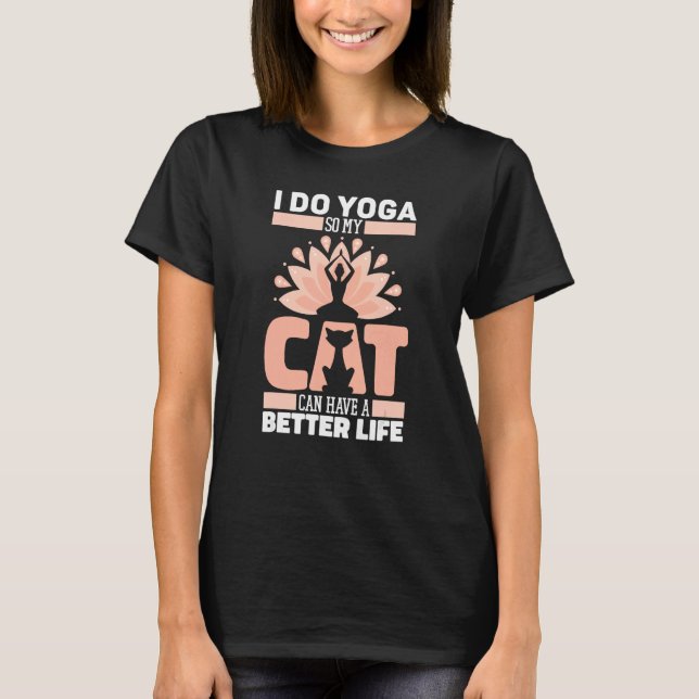 Yoga Cat Training  Yogi Yoga T-Shirt (Front)