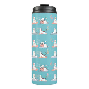 Yoga Cats Lotus Thermal Tumbler