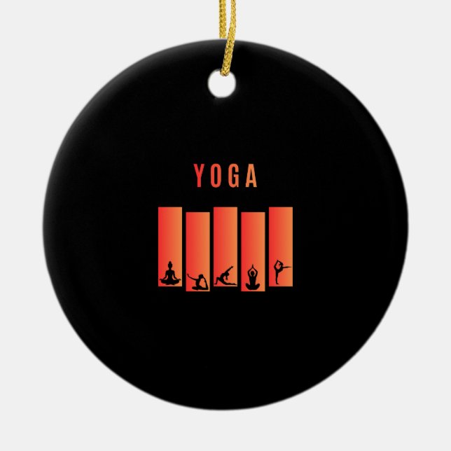 Yoga Ceramic Ornament (Front)