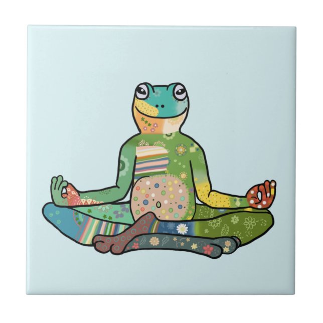 yoga ceramic tile (Front)