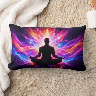 Yoga Chakra Meditation Cushion Colorful Art