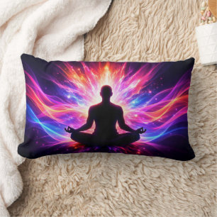 Yoga Chakra Meditation Cushion Colourful Art