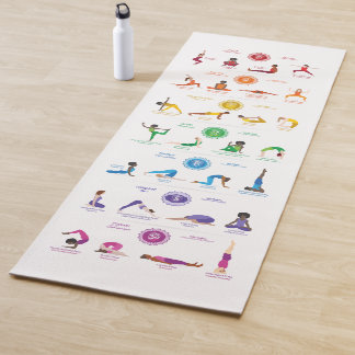 Yoga Chakra Pose Yoga Mat - 74wb