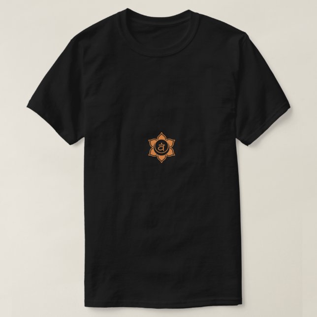 Yoga Chakra Symbol Sacral Chakra Svadisthana Sacra T-Shirt (Design Front)
