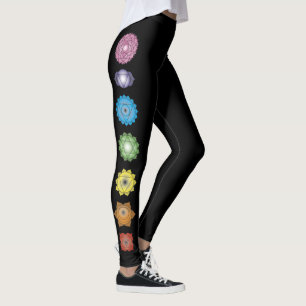 Yoga Chakras Fitness Exercise Leggings