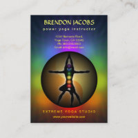 Yoga Chakras Yin Yang Pose Teacher Large Vertical