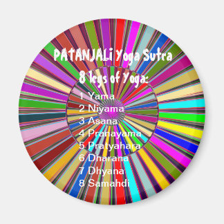 YOGA Checklist : 8 steps of PATANJALI SUTRA Magnet