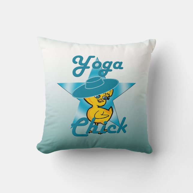 Yoga Chick #7 Cushion (Front)