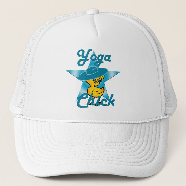 Yoga Chick #7 Trucker Hat (Front)