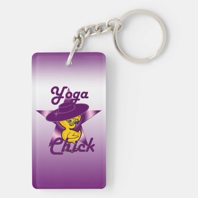 Yoga Chick #9 Key Ring (Back)