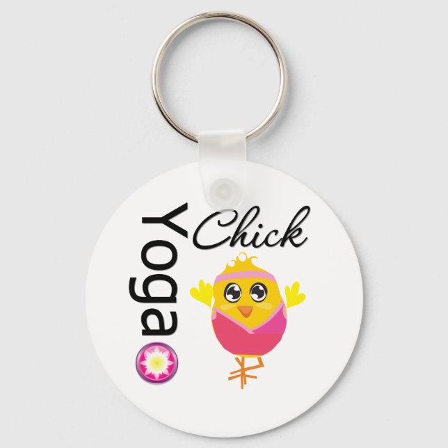 Yoga Chick Key Ring (Front)