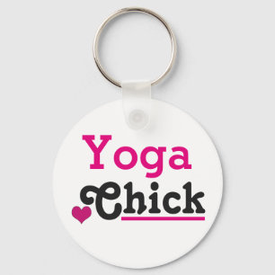 Yoga Chick Key Ring