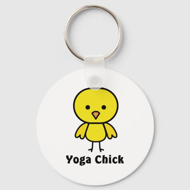 Yoga Chick Key Ring (Front)