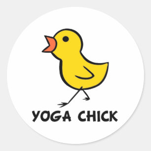 Yoga Chick Sticker